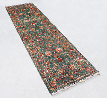 Sultani Green Rug PC 57708 - 2.97m X 0.83m