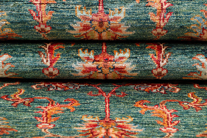 Sultani Green Rug PC 57708 - 2.97m X 0.83m