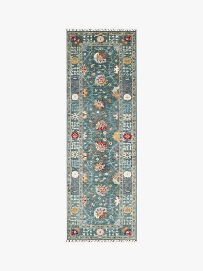 Sultani Green Rug PC 57711 - 2.49m X 0.83m
