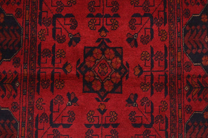 Khal Mohammadi Red Rug PC 56162 - 2.88m X 0.78m