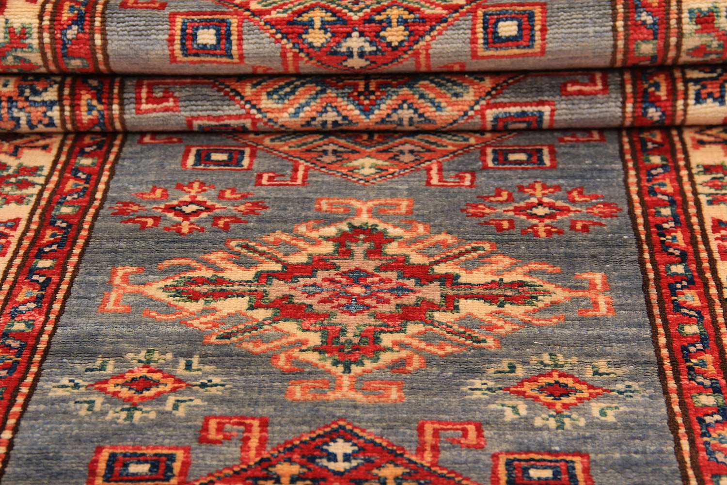 Supreme Kazak Grey Rug PC 54554 - 1.74m X 0.63m