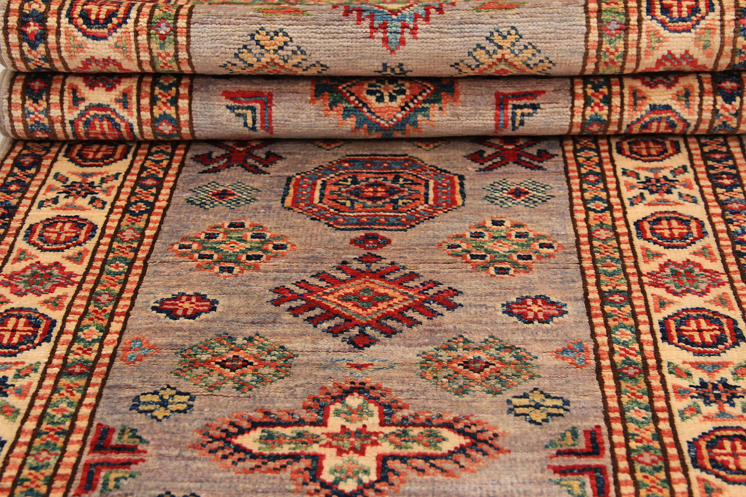 Supreme Kazak Grey Rug PC 54557 - 1.82m X 0.58m