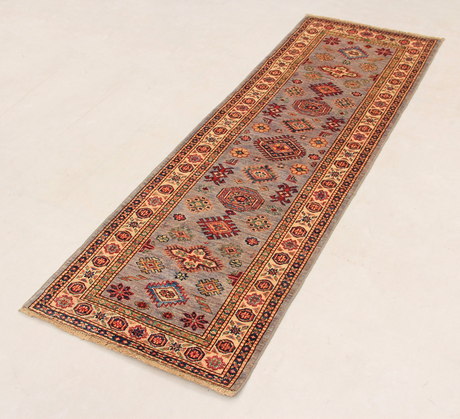 Supreme Kazak Grey Rug PC 54556 - 1.81m X 0.62m