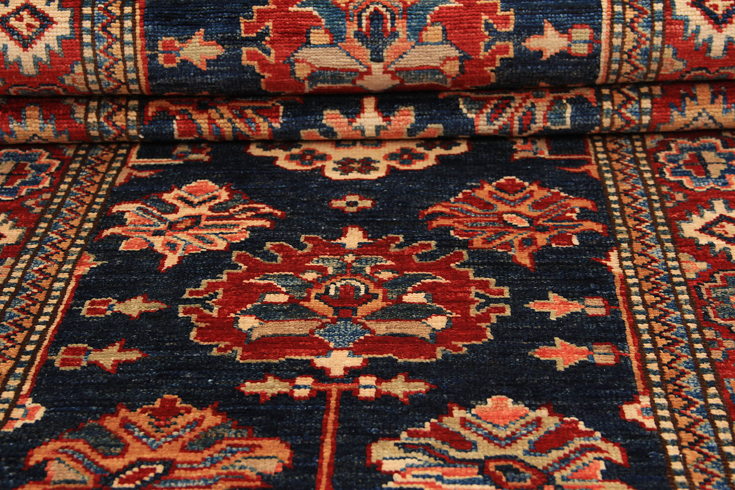Supreme Kazak Blue Rug PC 54579 - 2.31m X 0.74m