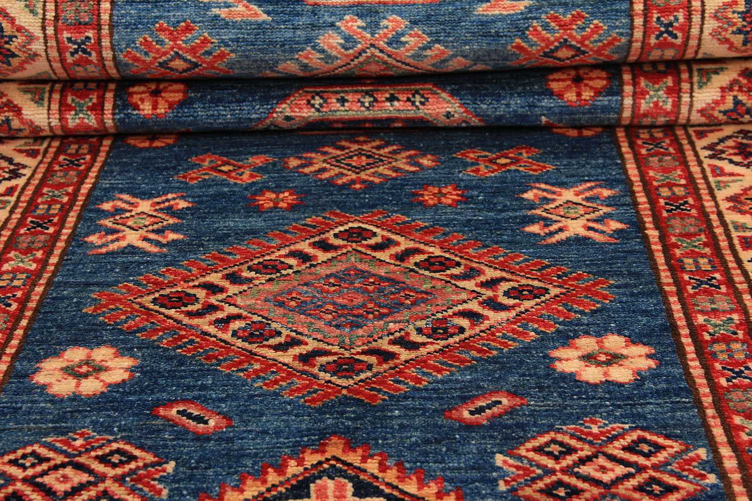 Supreme Kazak Blue Rug PC 54594 - 2.86m X 0.82m