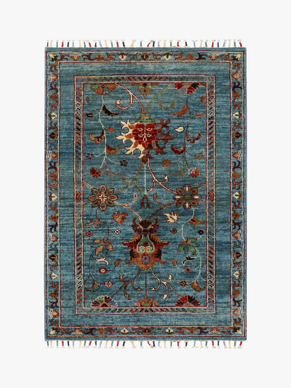 Sultani Blue Rug PC 54029 - 1.26m X 0.83m