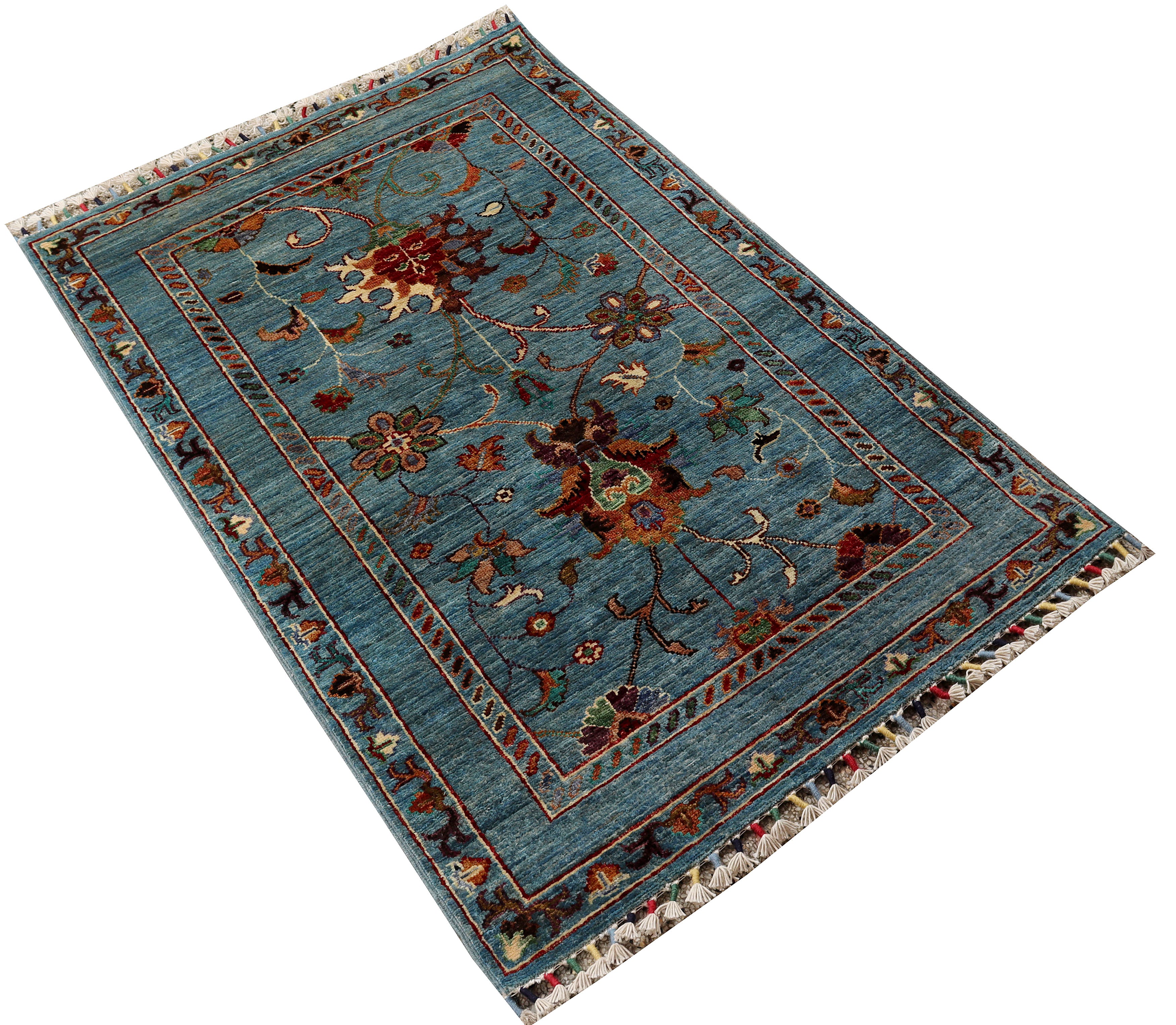 Sultani Blue Rug PC 54029 - 1.26m X 0.83m