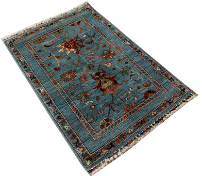 Sultani Blue Rug PC 54029 - 1.26m X 0.83m