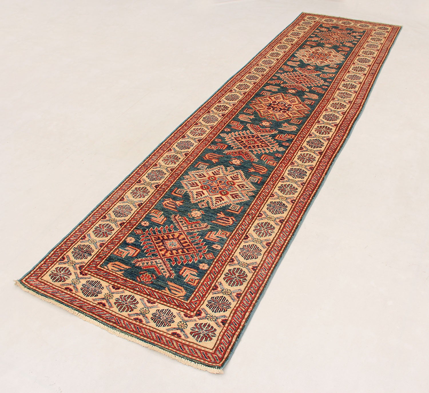 Supreme Kazak Green Rug PC 54587 - 2.94m X 0.79m