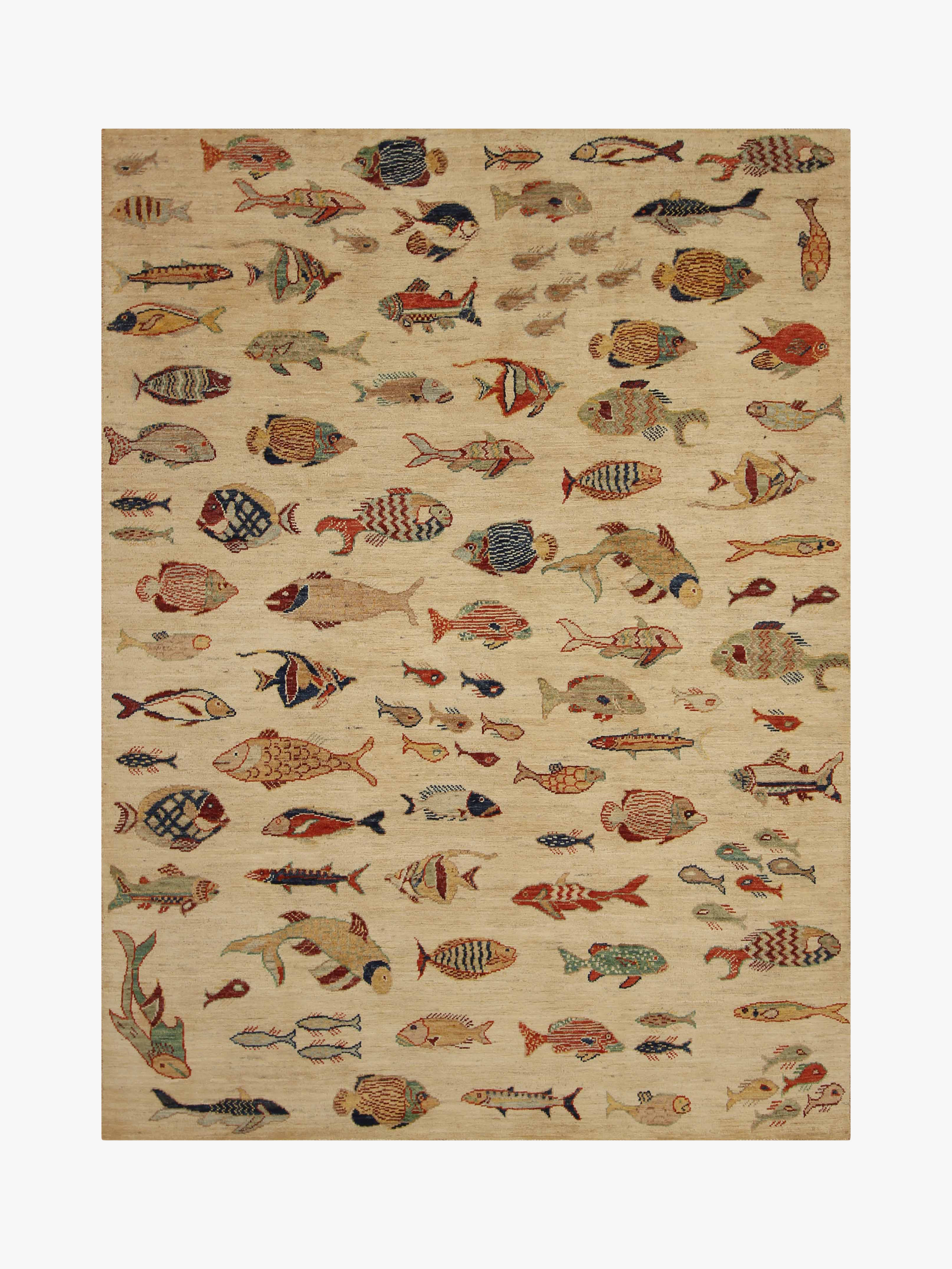 Fish Beige Rug PC 53005 - 2.01m X 1.49m – Gooch Luxury Rugs