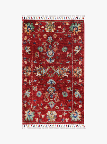 Sultani Red Rug PC 56685 - 0.95m X 0.58m
