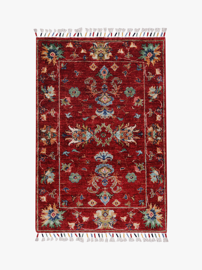 Sultani Red Rug PC 56682 - 0.94m X 0.64m
