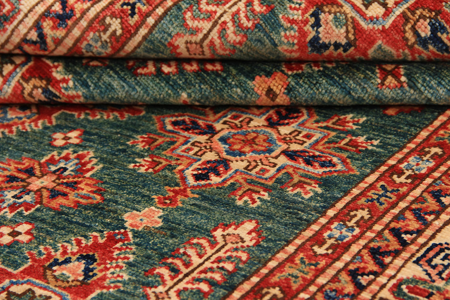 Supreme Kazak Green Rug PC 54503 - 1.83m X 1.23m