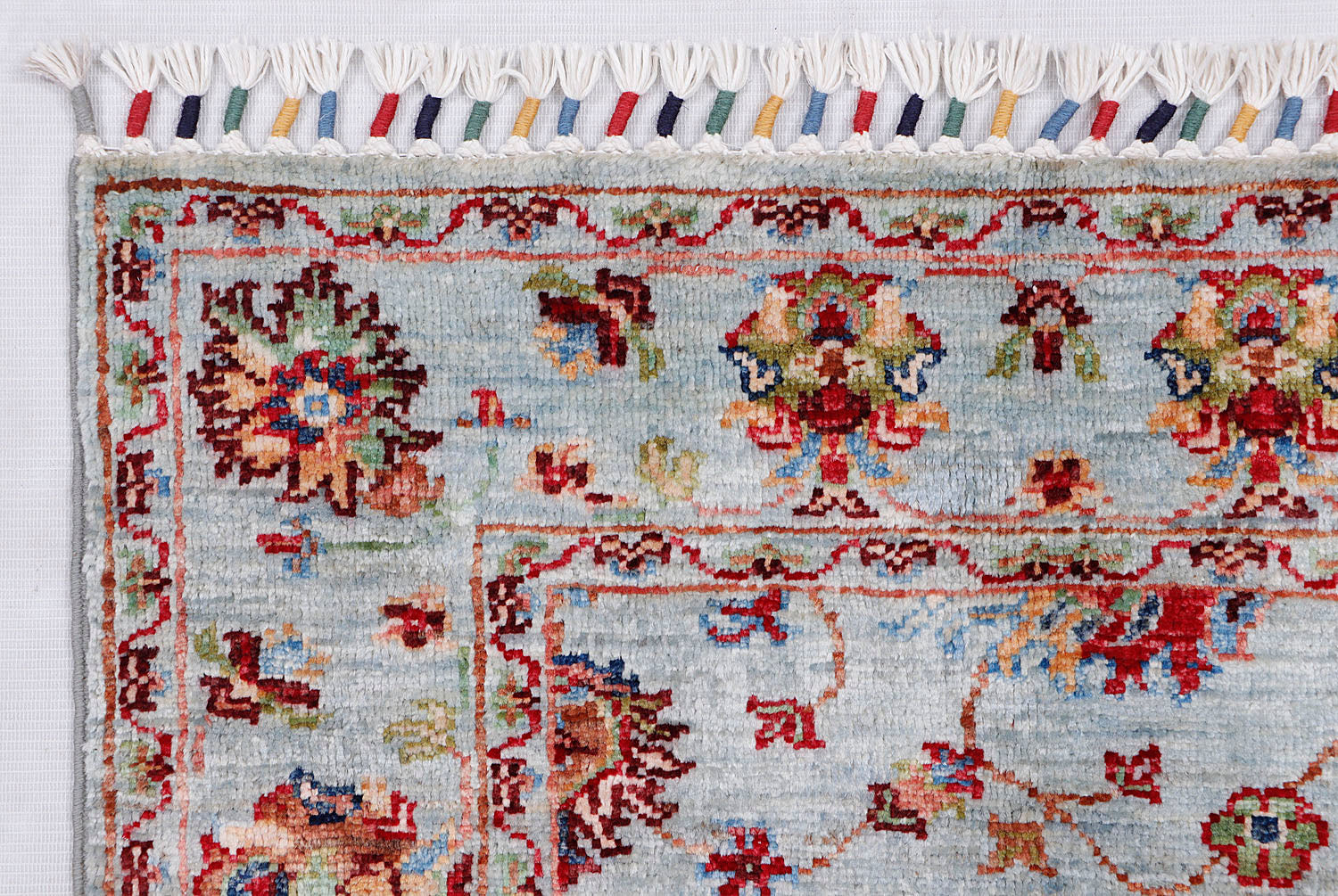 Sultani Blue Rug PC 56938 - 2.44m X 0.69m