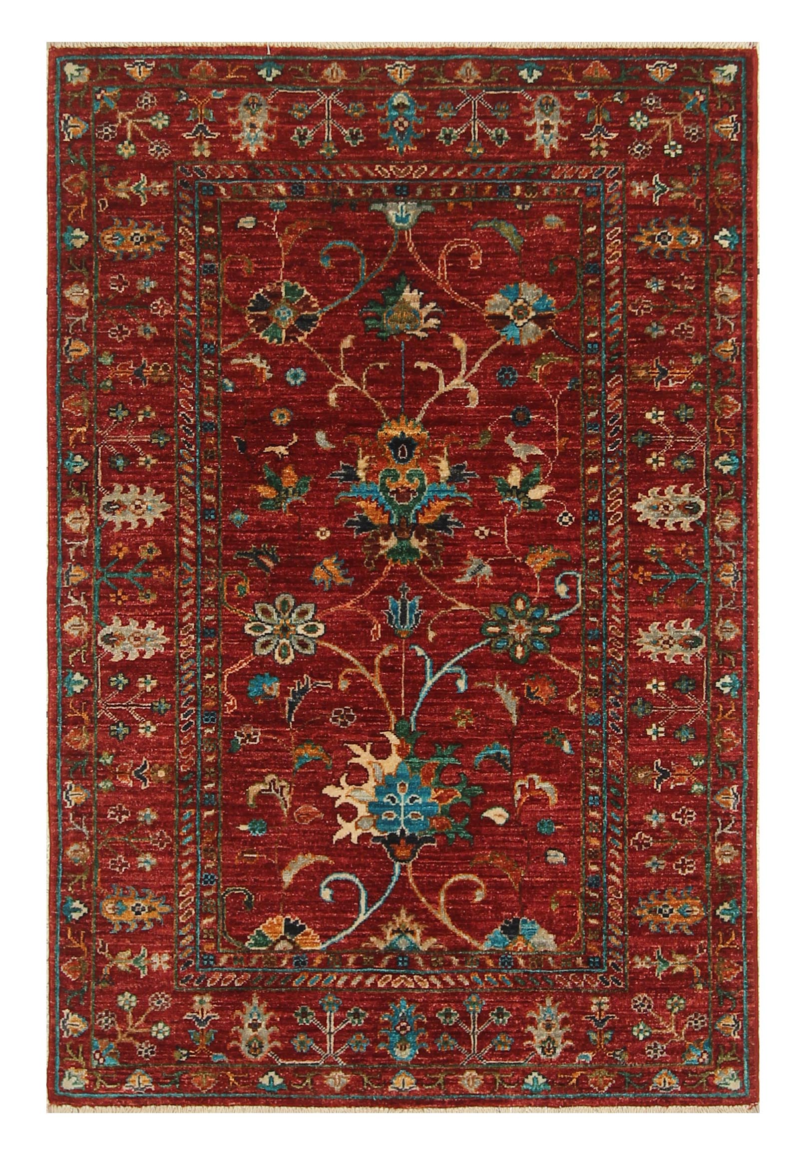 Sultani Red Rug PC 55859 - 1.51m X 1.01m