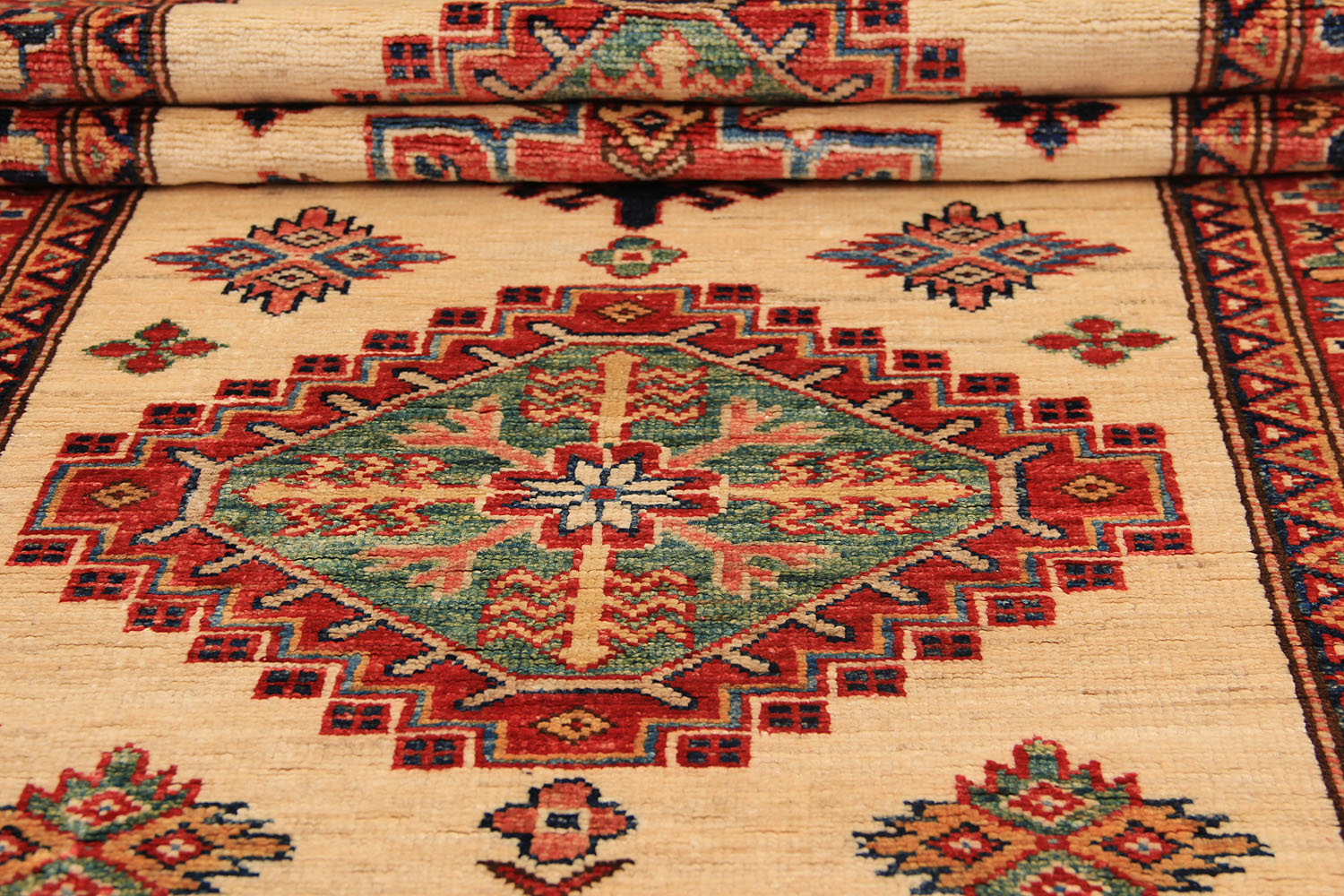 Supreme Kazak Ivory Rug PC 54607 - 2.91m X 0.81m