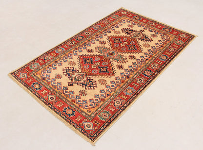 Supreme Kazak Ivory Rug PC 54472 - 1.55m X 0.99m