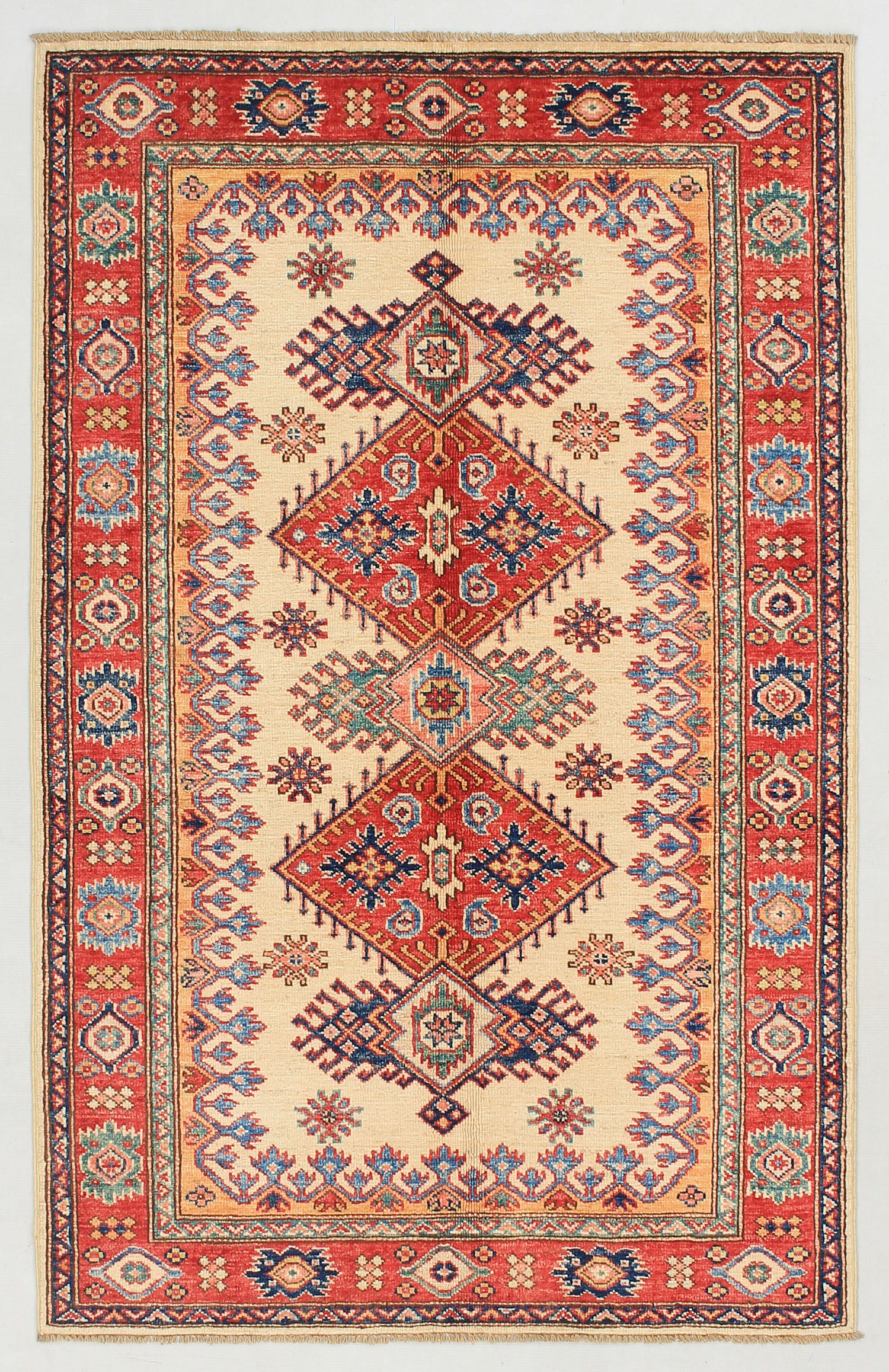 Supreme Kazak Ivory Rug PC 54459 - 1.55m X 1.00m
