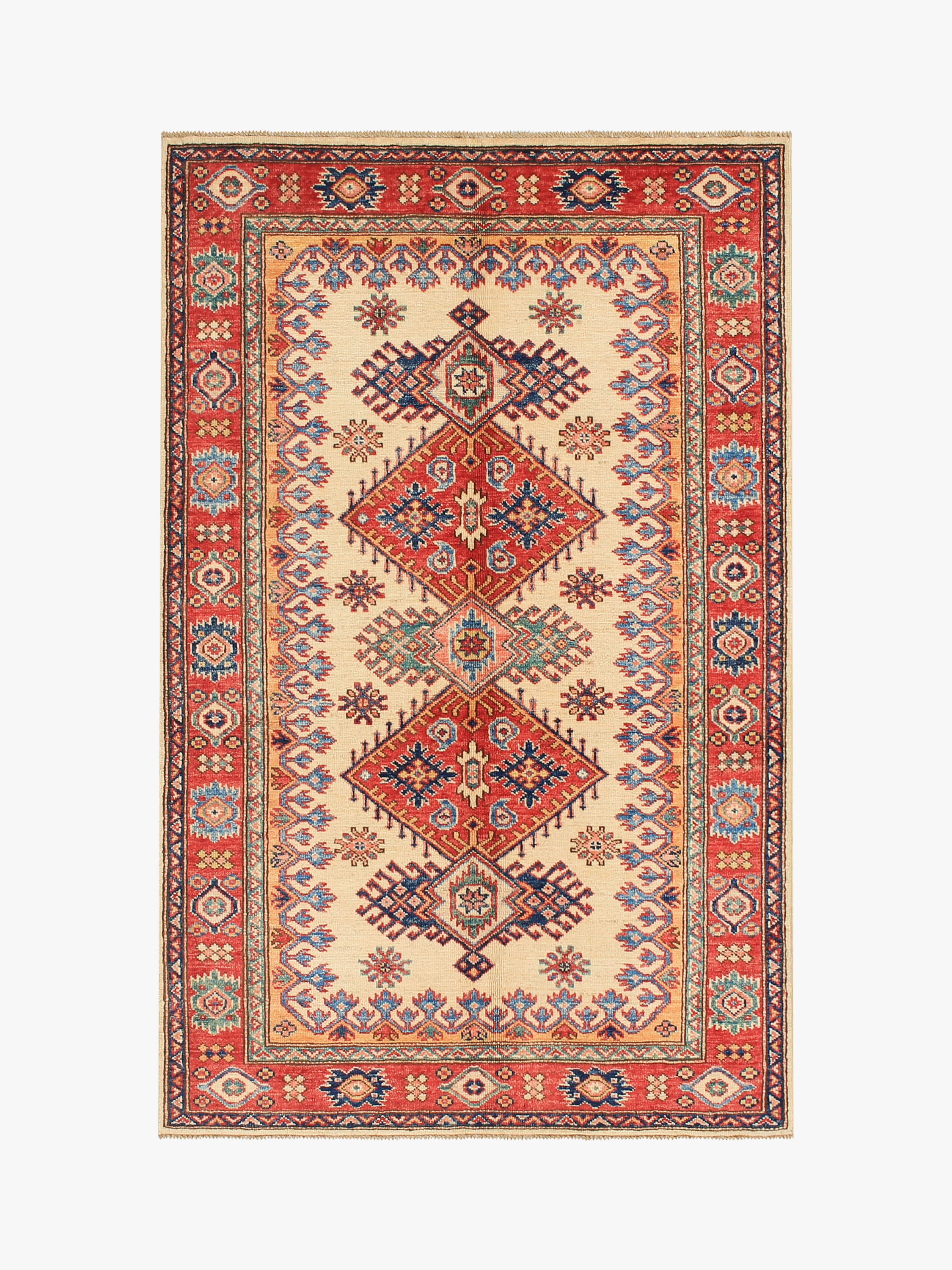 Supreme Kazak Ivory Rug PC 54459 - 1.55m X 1.00m