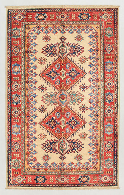 Supreme Kazak Ivory Rug PC 54463 - 1.55m X 0.99m