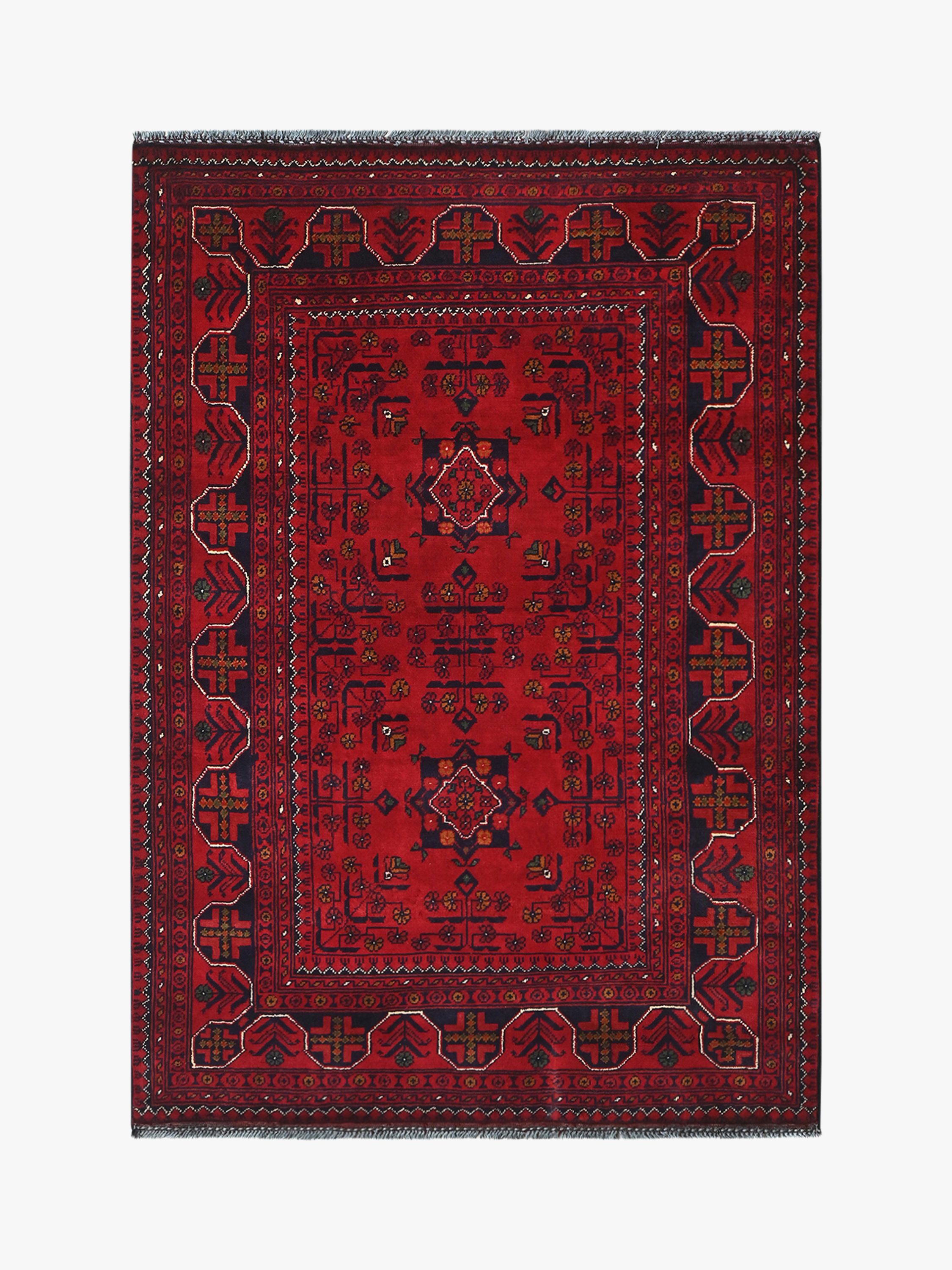 Khal Mohammadi Red Rug PC 52905 - 1.43m X 1.06m