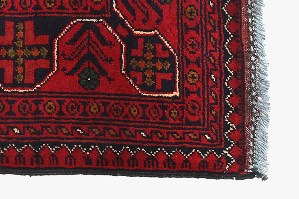 Khal Mohammadi Red Rug PC 52905 - 1.43m X 1.06m