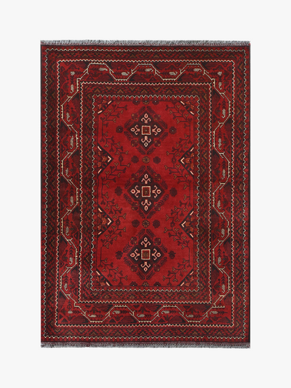 Khal Mohammadi Red Rug PC 52933 - 1.50m X 1.04m