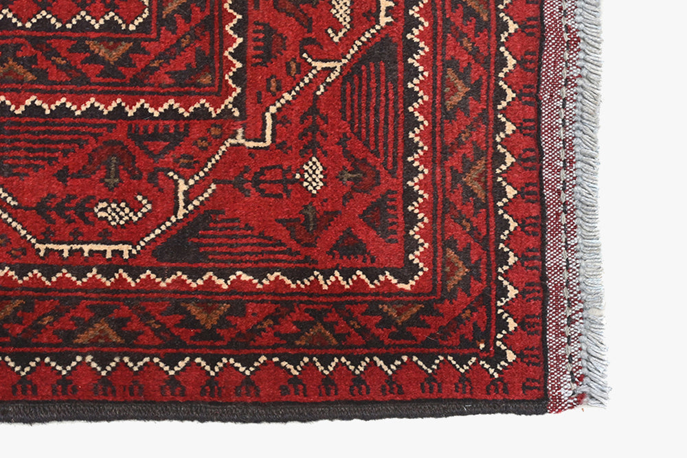 Khal Mohammadi Red Rug PC 52933 - 1.50m X 1.04m