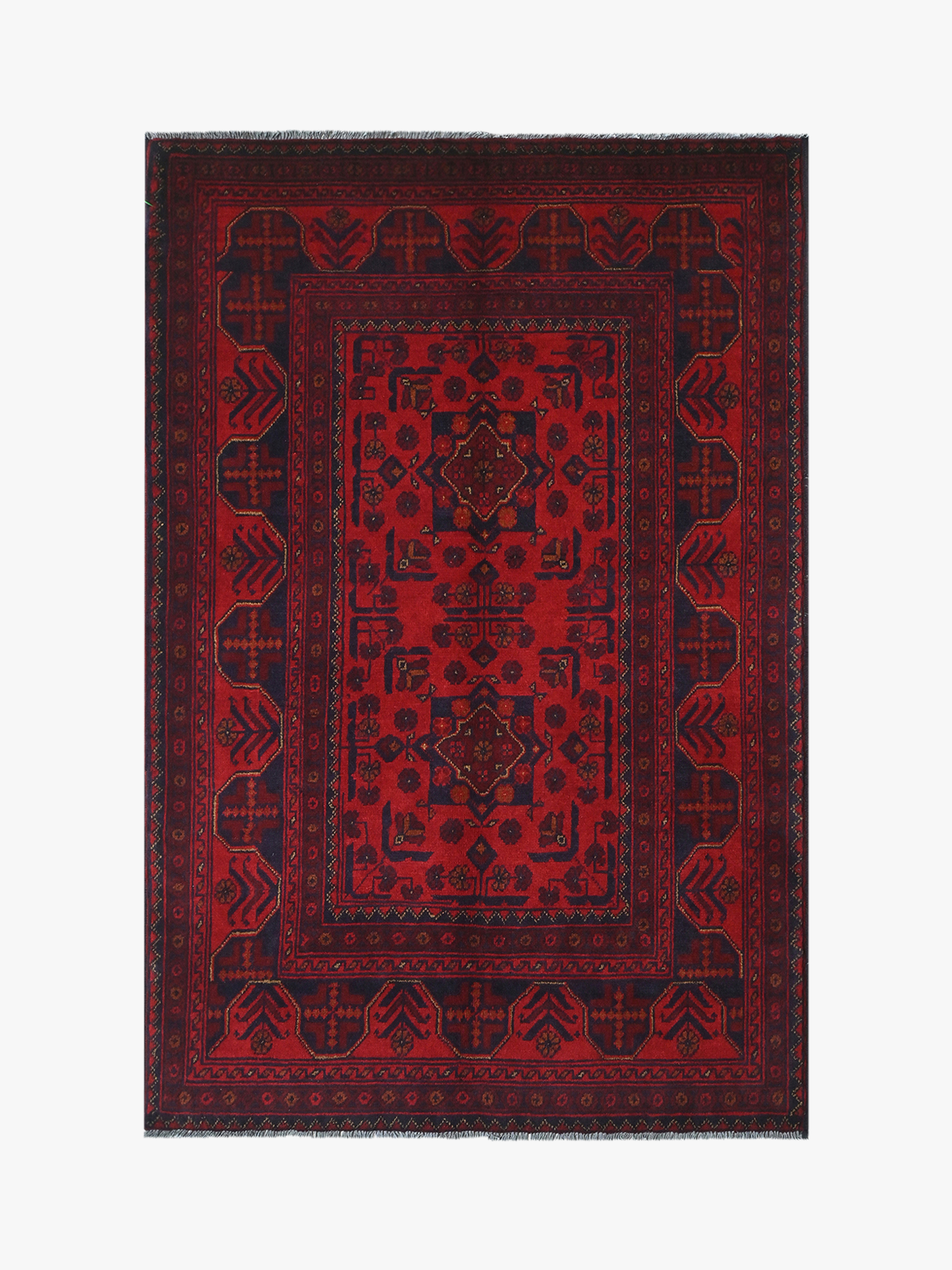 Khal Mohammadi Red Rug PC 52934 - 1.49m X 1.00m