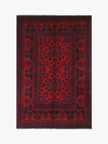 Khal Mohammadi Red Rug PC 52934 - 1.49m X 1.00m