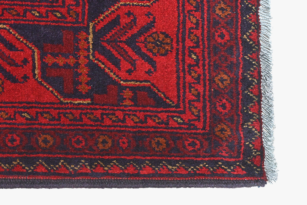 Khal Mohammadi Red Rug PC 52934 - 1.49m X 1.00m