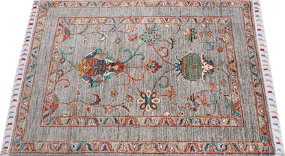 Sultani Grey Rug PC 57480 - 1.24m X 0.85m