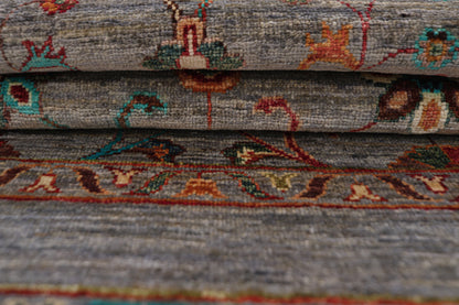 Sultani Grey Rug PC 57480 - 1.24m X 0.85m