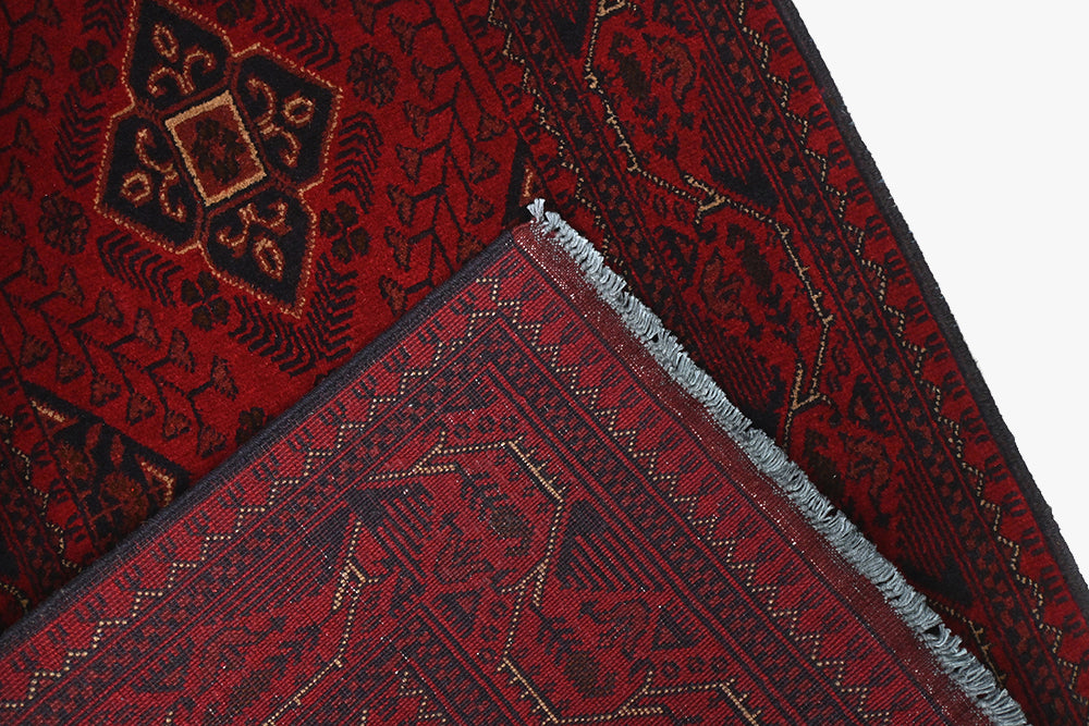 Khal Mohammadi Red Rug PC 52941 - 2.90m X 0.80m