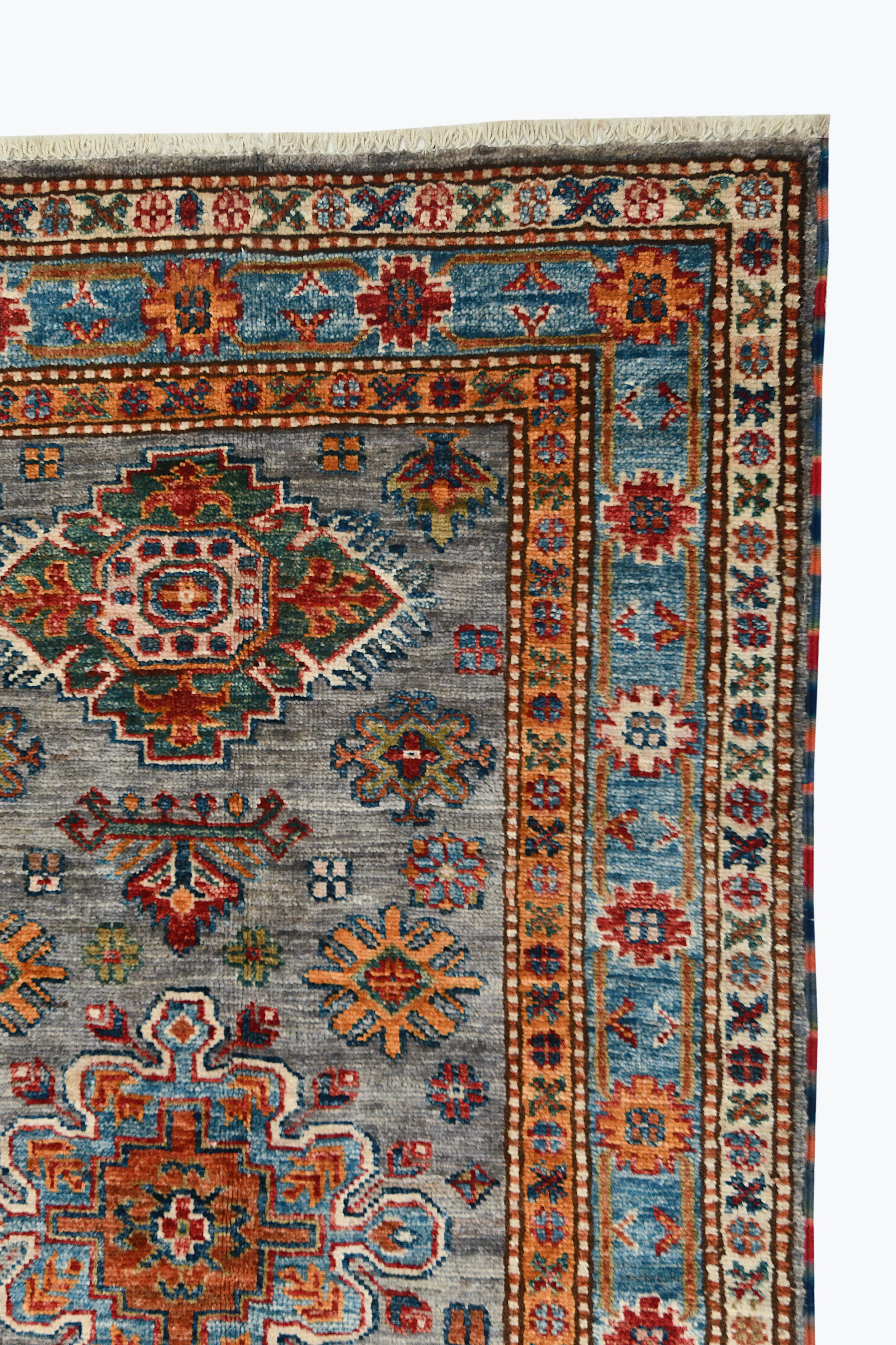 Supreme Kazak Grey Rug PC 54910 - 2.46m X 0.80m