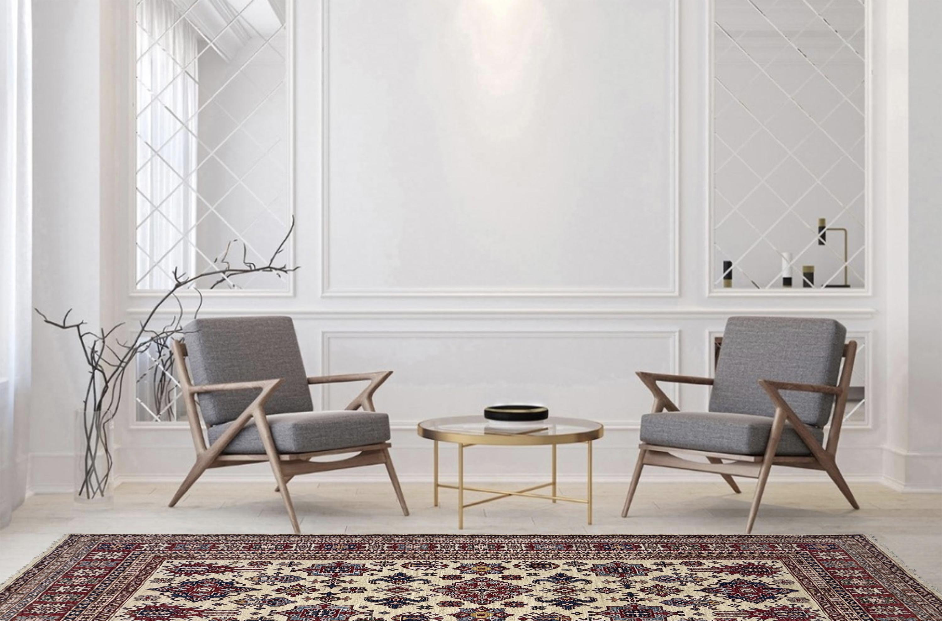 Supreme Kazak Ivory Rug PC 57426 - 2.36m X 1.67m