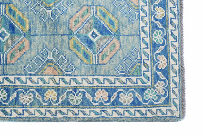 Boston Ersari Blue Rug