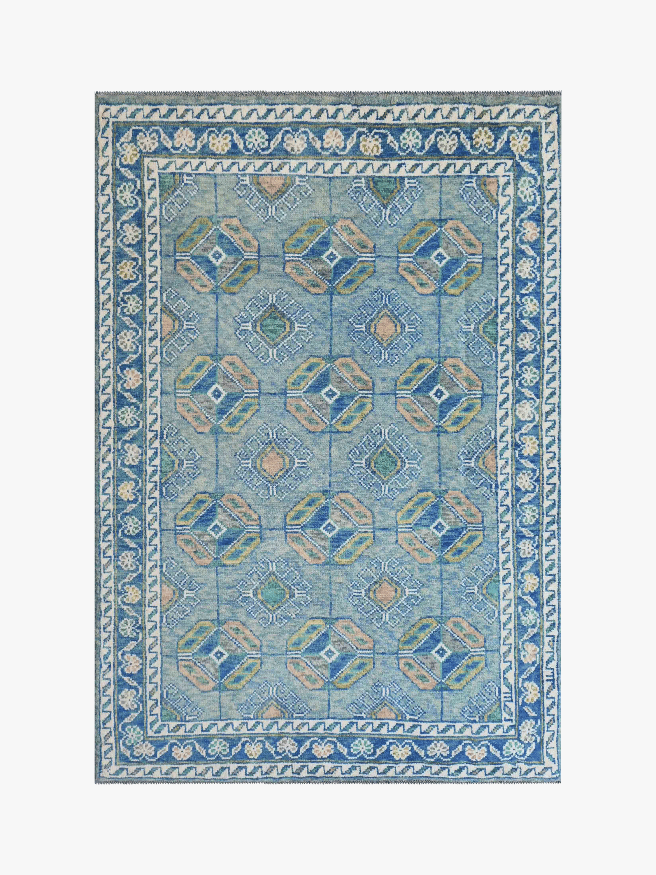 Boston Ersari Blue Rug
