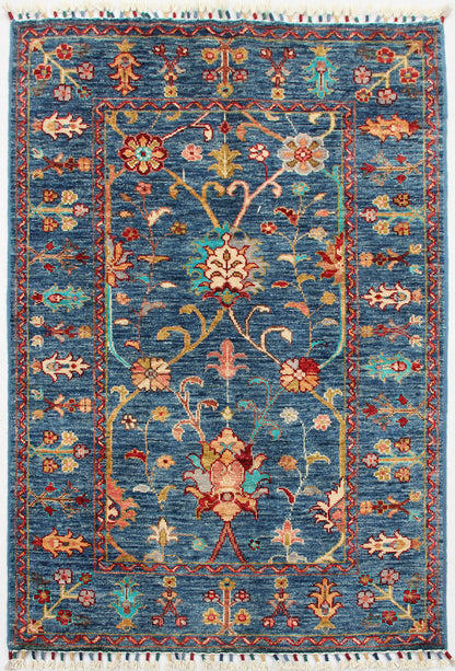 Sultani Blue Rug PC 52446 - 1.27m X 0.84m