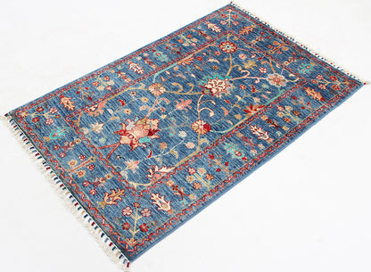 Sultani Blue Rug PC 52446 - 1.27m X 0.84m