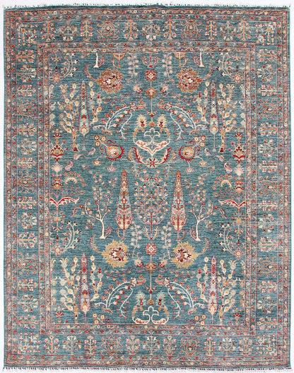 Pictorial Green Rug PC 52554 - 3.10m X 2.42m