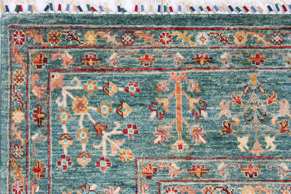 Pictorial Green Rug PC 52554 - 3.10m X 2.42m