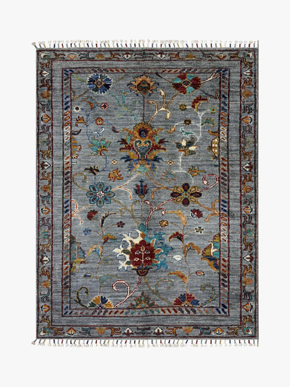 Sultani Grey Rug PC 57412 - 1.24m X 0.85m