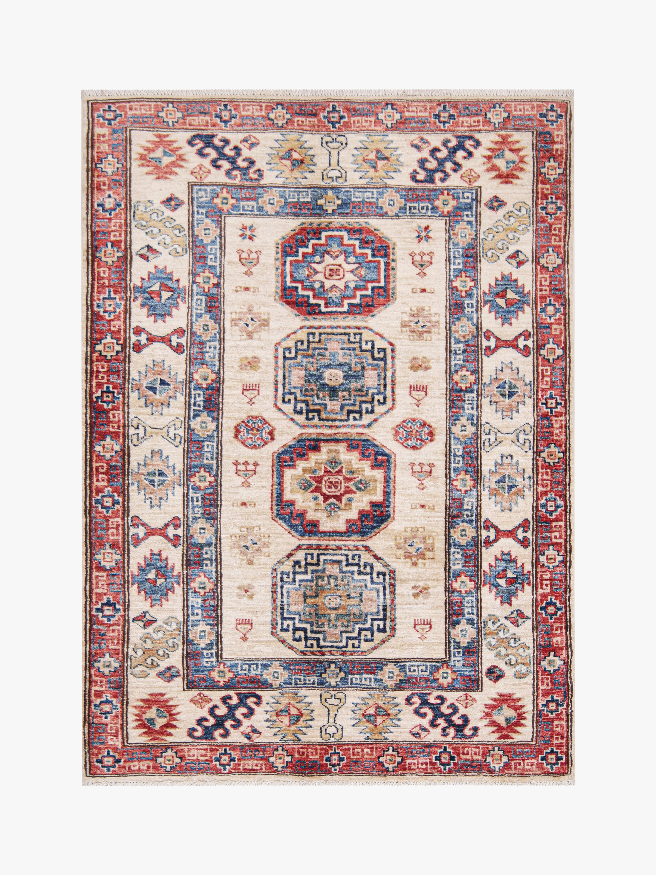 Supreme Kazak Ivory Rug PC 57484 - 1.45m X 1.04m