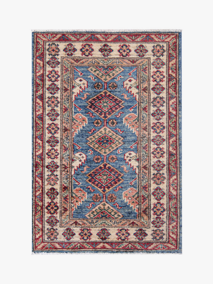Supreme Kazak Blue Rug PC 55336 - 0.93m X 0.63m