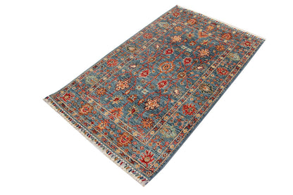 Sultani Blue Rug PC 53656 - 1.45m X 0.89m