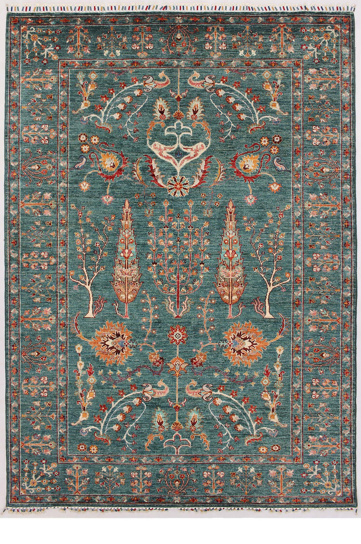 Pictorial Green Rug PC 53583 - 2.50m X 1.77m