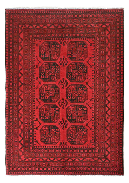 Red Afghan Rug PC 50650 - 2.38m X 1.65m