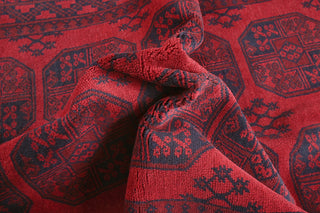 Red Afghan PC 50648 - 2.41 X 1.58