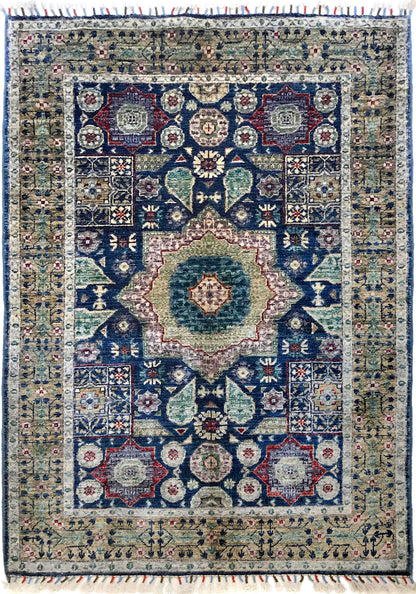 Mamluk Blue Rug PC 56430 - 1.54m X 1.02m